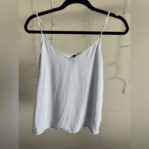 light blue and white striped tank top